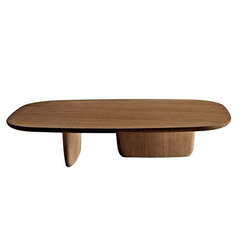 Solid wood tea living room coffee table, modern pine table