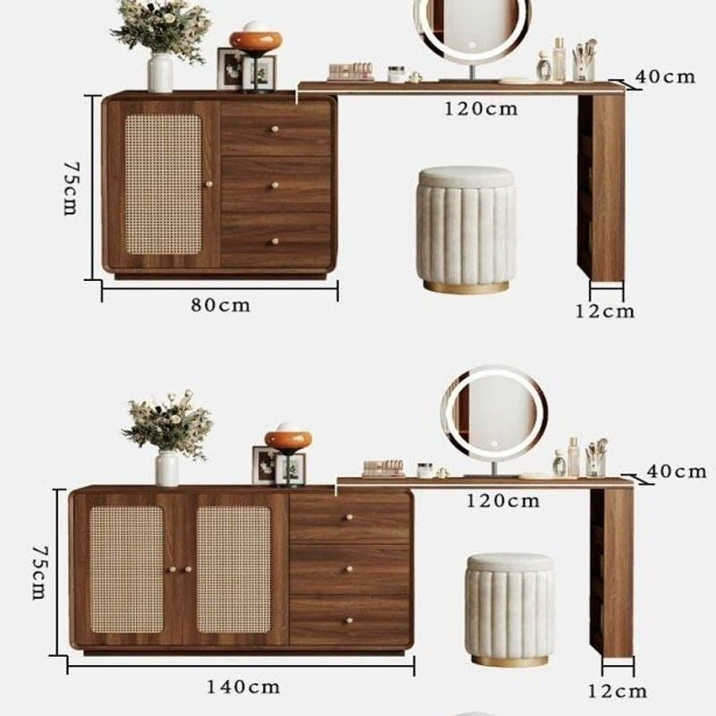 หวายทอกรอบเราสามารถทำโต๊ะเครื่องแป้งตู้หนึ่งโต๊ะเครื่องแป้งห้องนอนหลักมุมได้