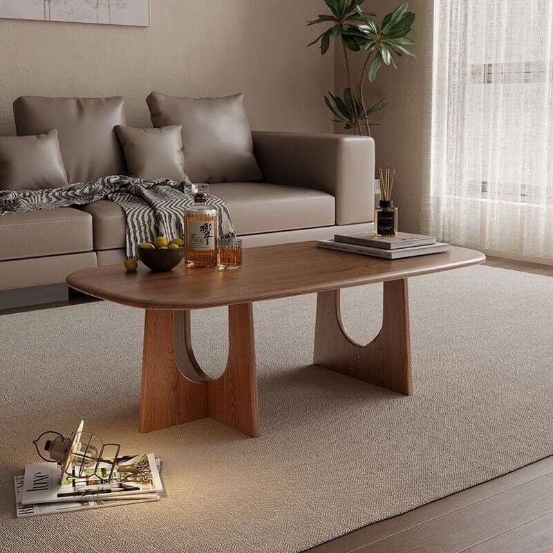 Solid wood living room home coffee table, Japanese style, modern small table