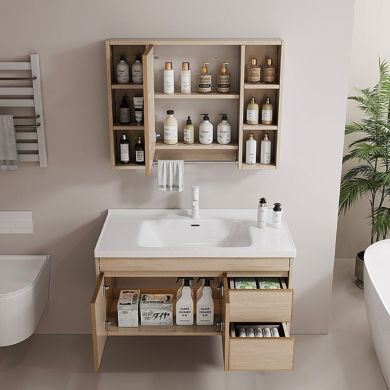 QW- AluminumBathroom storage cabinet aluminum alloy smart mirror Sink set