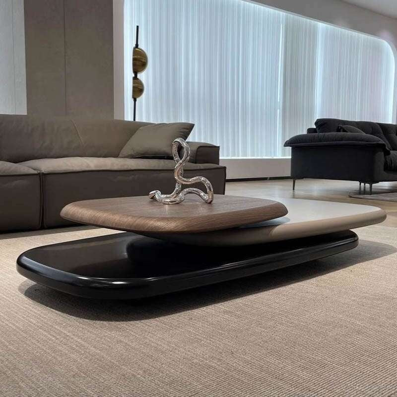 Simple design Italian style felt coffee table multi-functional small living room home premium modern suspended rotation