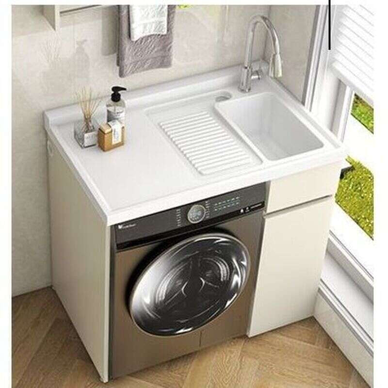 QW- Storage Cabinet Bathroom Sink Set with Faucet