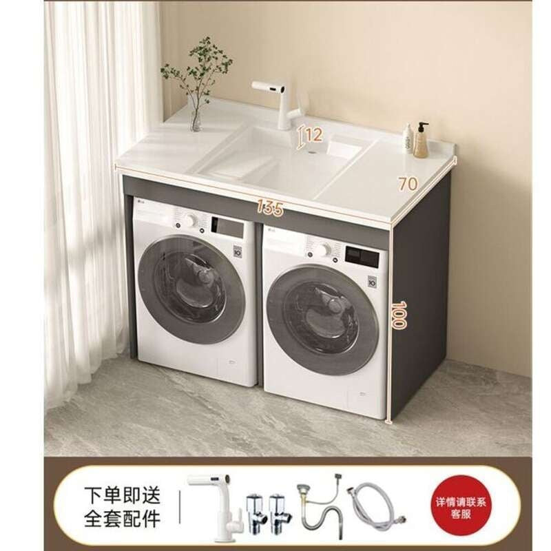 QW- aluminum bathroom sink set Bathroom storage cabinet Customization accepted