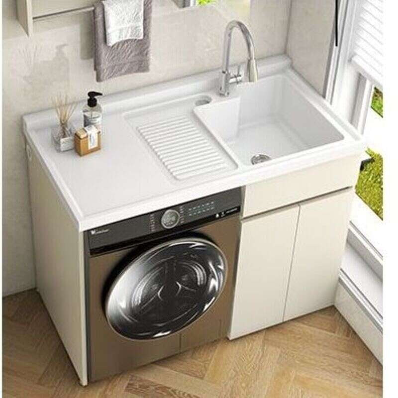 QW- Storage Cabinet Bathroom Sink Set with Faucet