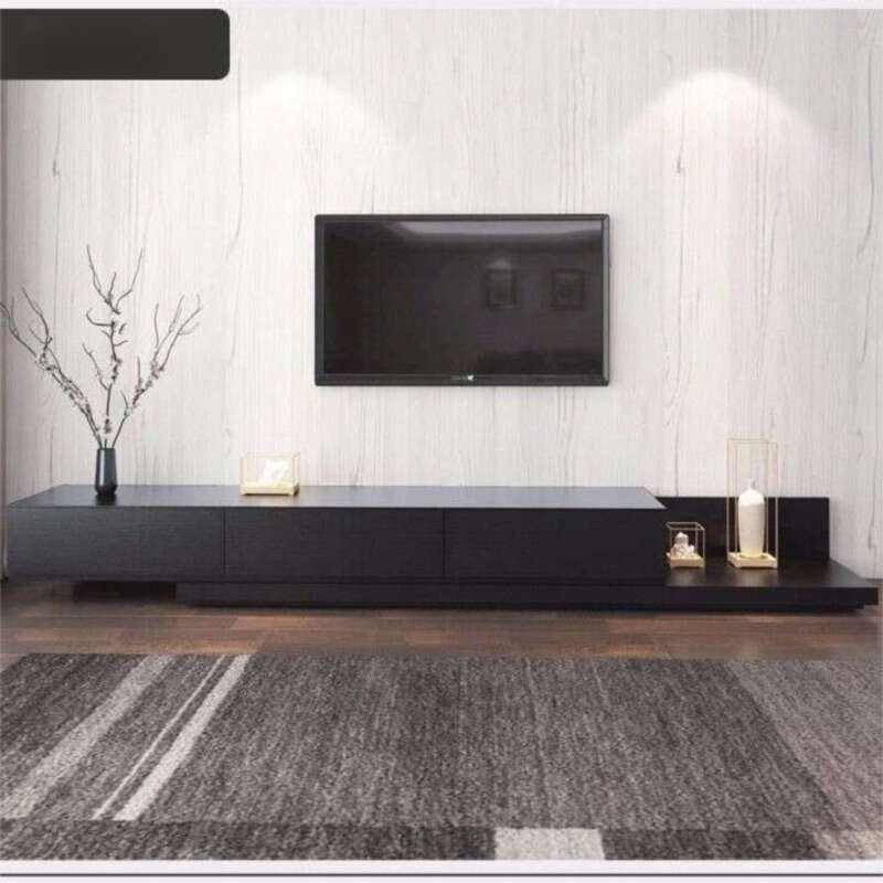 and Coffee Table Set, Expandable TV Stand, Modern Minimalist Floor Cabinet