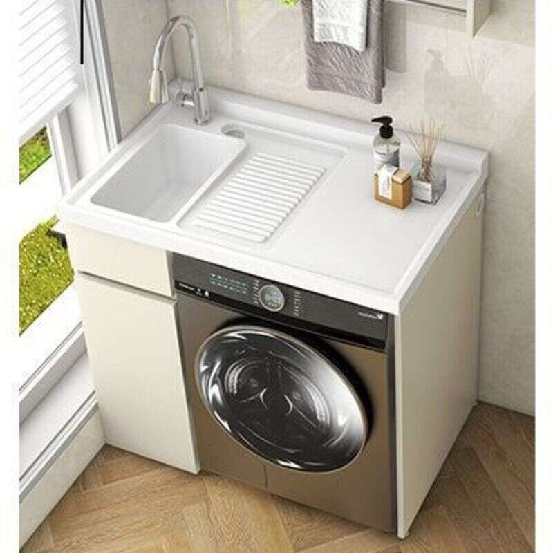 QW- Storage Cabinet Bathroom Sink Set with Faucet