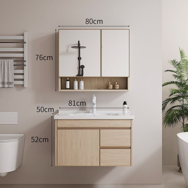 QW- AluminumBathroom storage cabinet aluminum alloy smart mirror Sink set