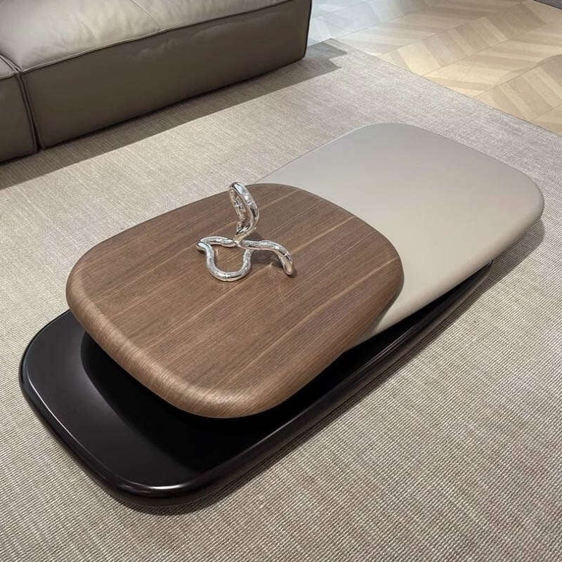 Simple design Italian style felt coffee table multi-functional small living room home premium modern suspended rotation