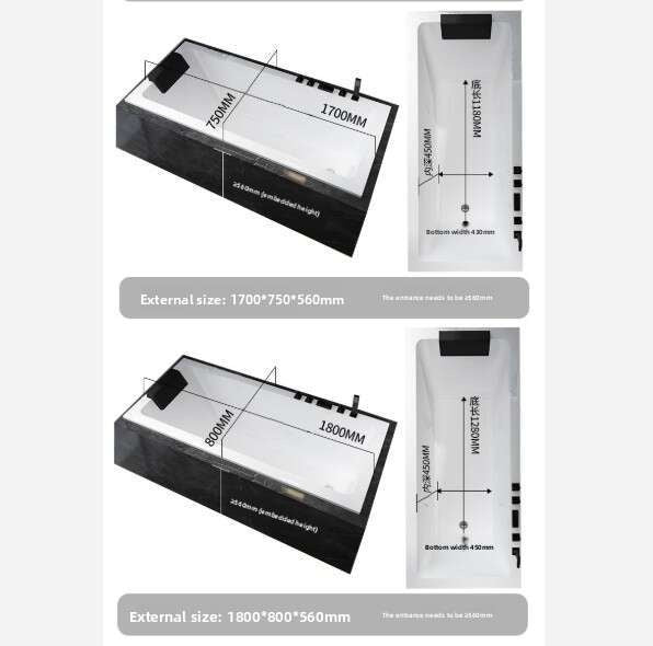 QW- EmbeddedEmbedded Embedded acrylic bathtub Bathtub for home use
