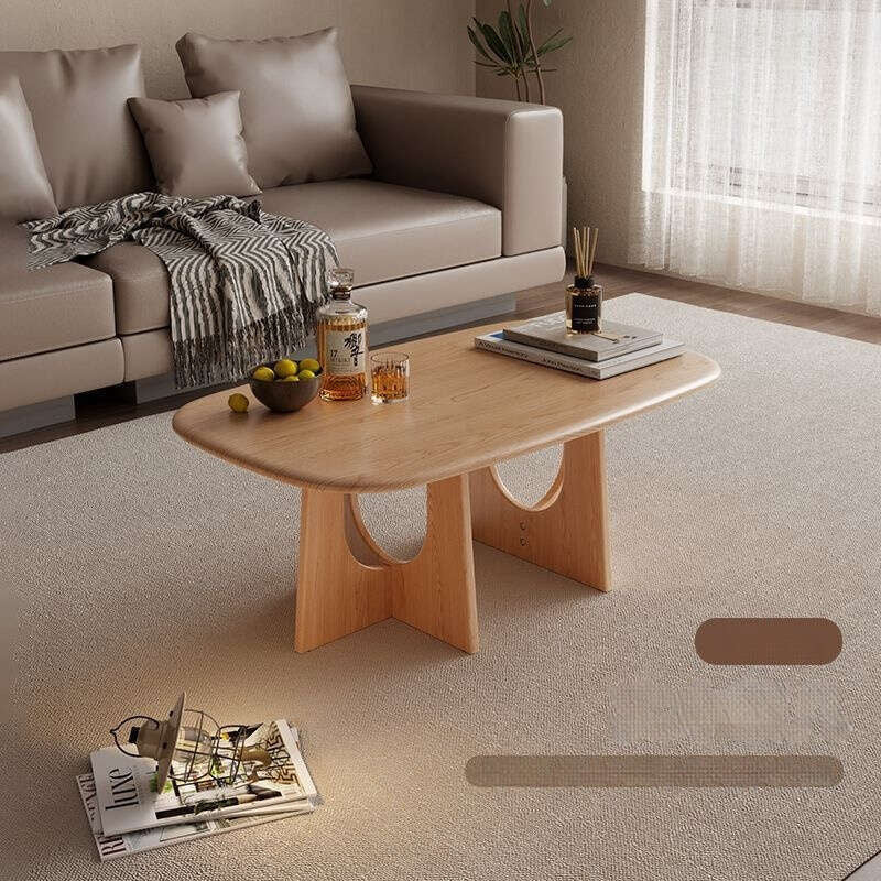 Solid wood living room home coffee table, Japanese style, modern small table
