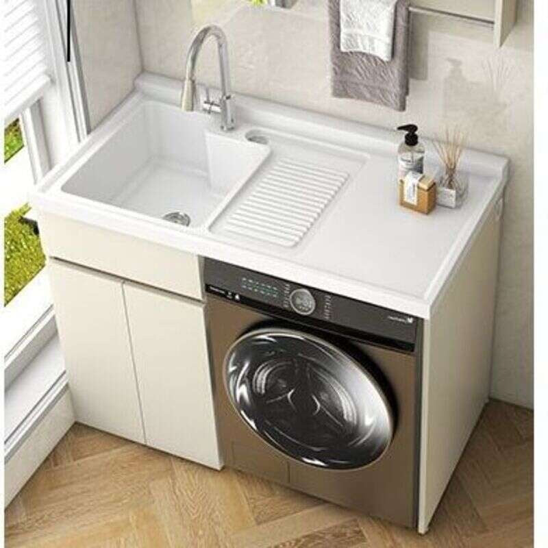 QW- Storage Cabinet Bathroom Sink Set with Faucet