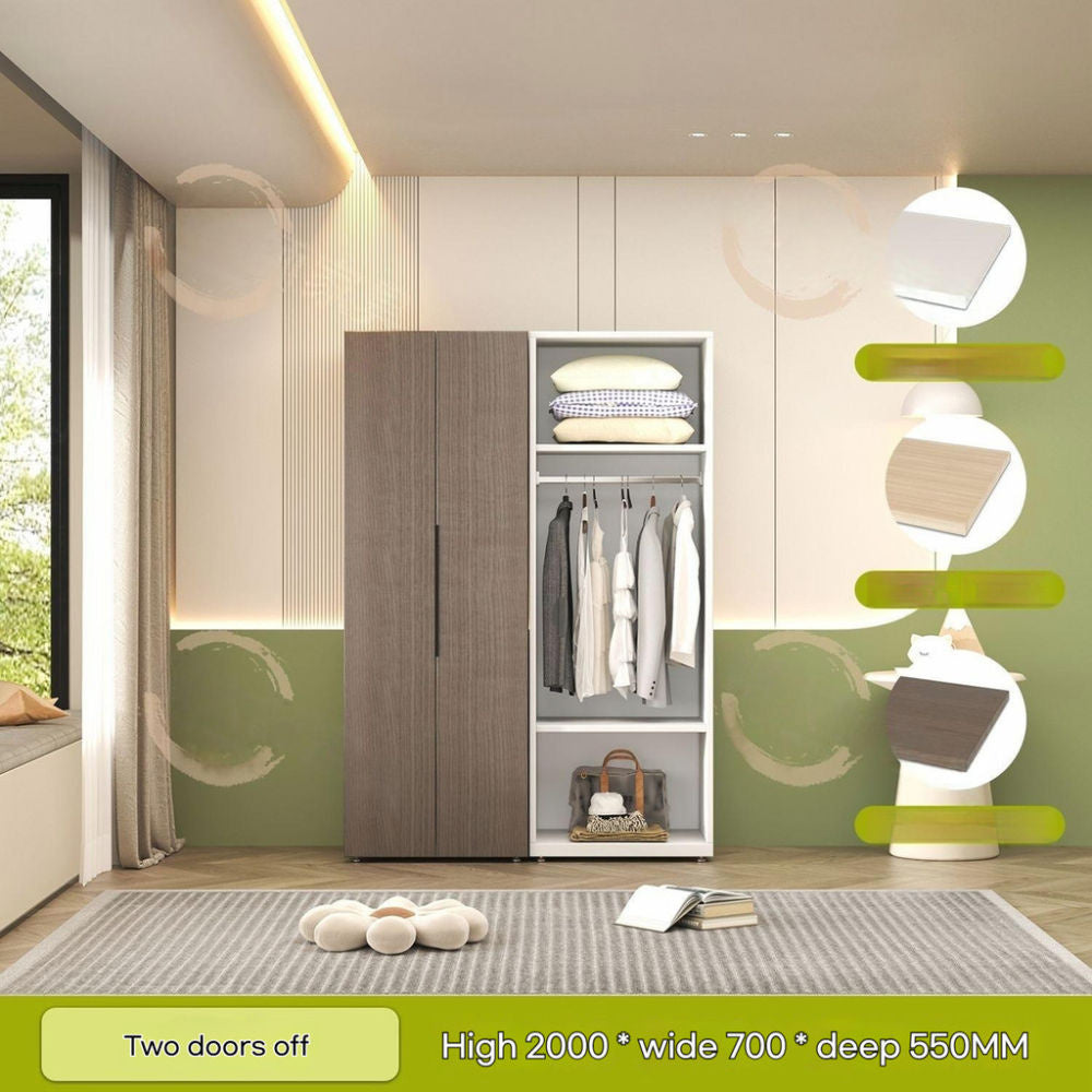 Thickened Steel Home Wardrobe Bedroom Aluminum Honeycomb Panel Storage Cabinet Eco-Friendly