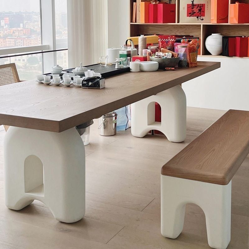 Solid Wood Nordic Coffee Wooden Work Desk Color Rectangular Antique Center Table