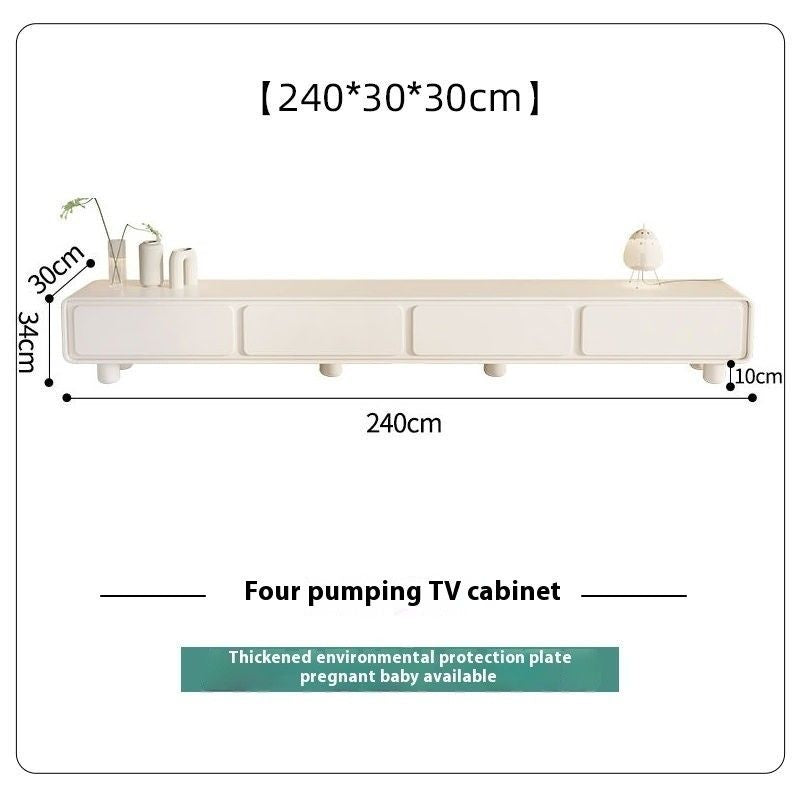 เมนูกลมครีมลมทีวีตู้สีขาวที่เรียบง่ายในโต๊ะกาแฟรวมห้องนั่งเล่นขนาดเล็กชั้นใน...