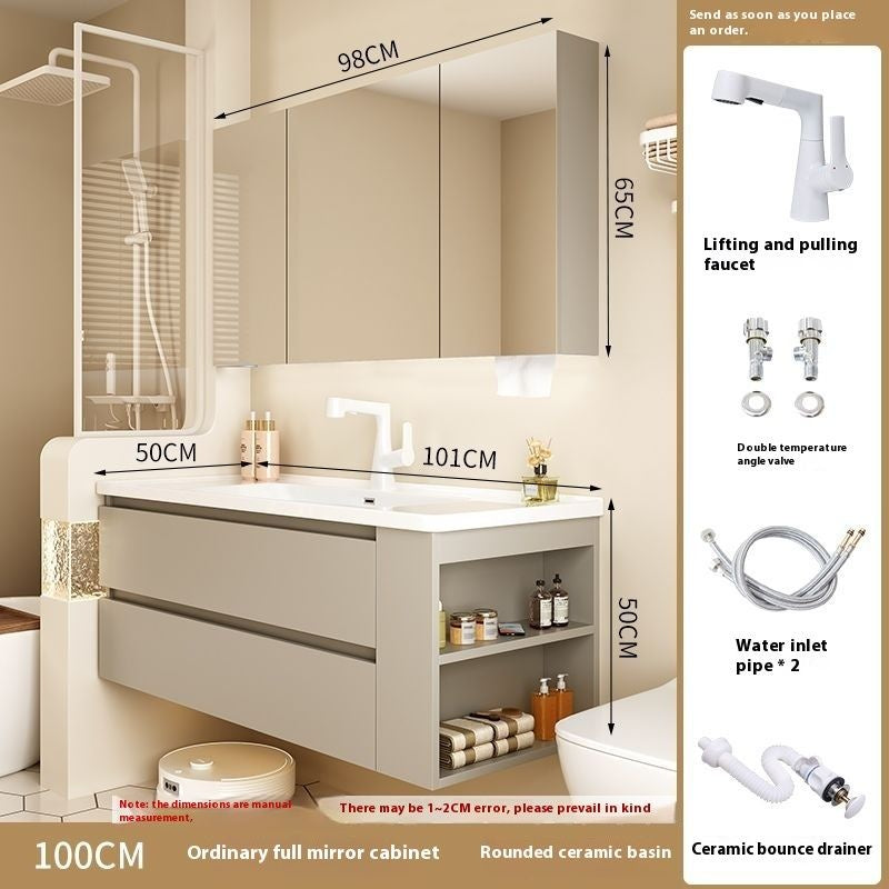 ตรวจสอบห้องน้ำตู้กระจกสมาร์ทห้องน้ำฮาร์ดแวร์เซรามิก 