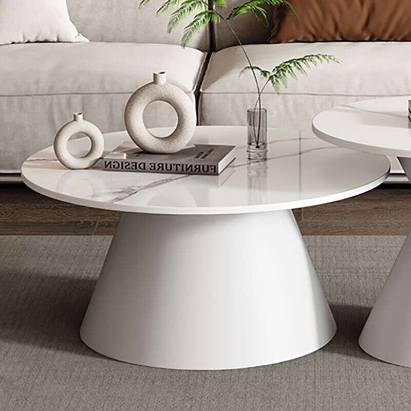Slate Coffee Table Light and elegant coffee Sofa side for home living room, small round table