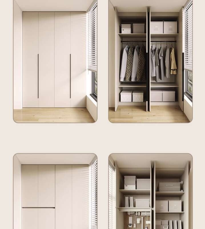QW- Aluminum Balcony Bedroom Storage Cabinet