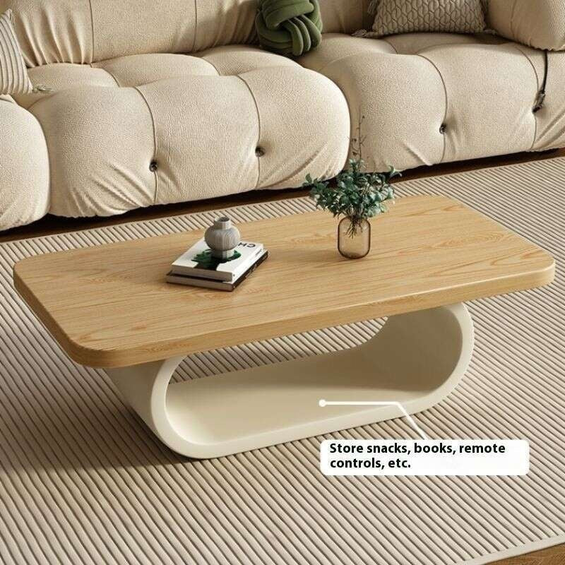 Solid wood coffee small living room, home type, tea cream table, creative, modern, simple.