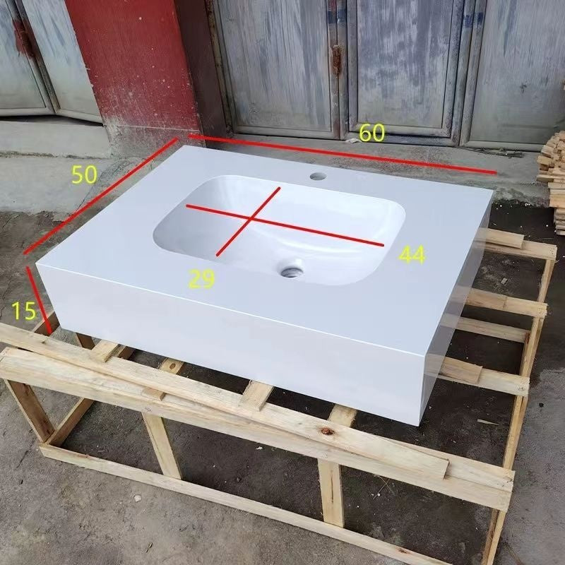 QW- Bathroom Artificial Stone Ceramic Basin