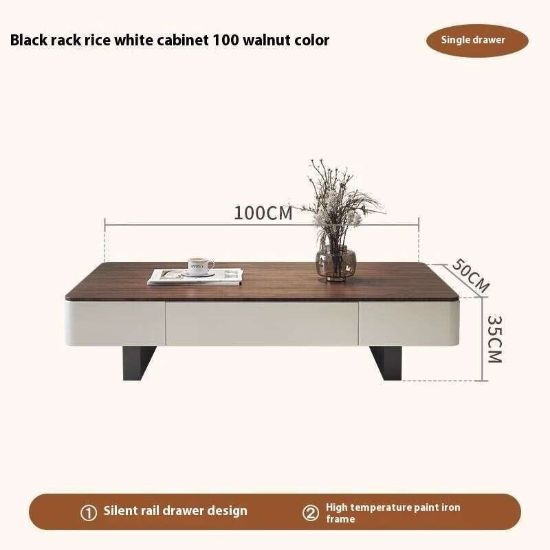 Italian Style Rectangular Stone High-end Living Room Coffee Simple Modern Table for Home