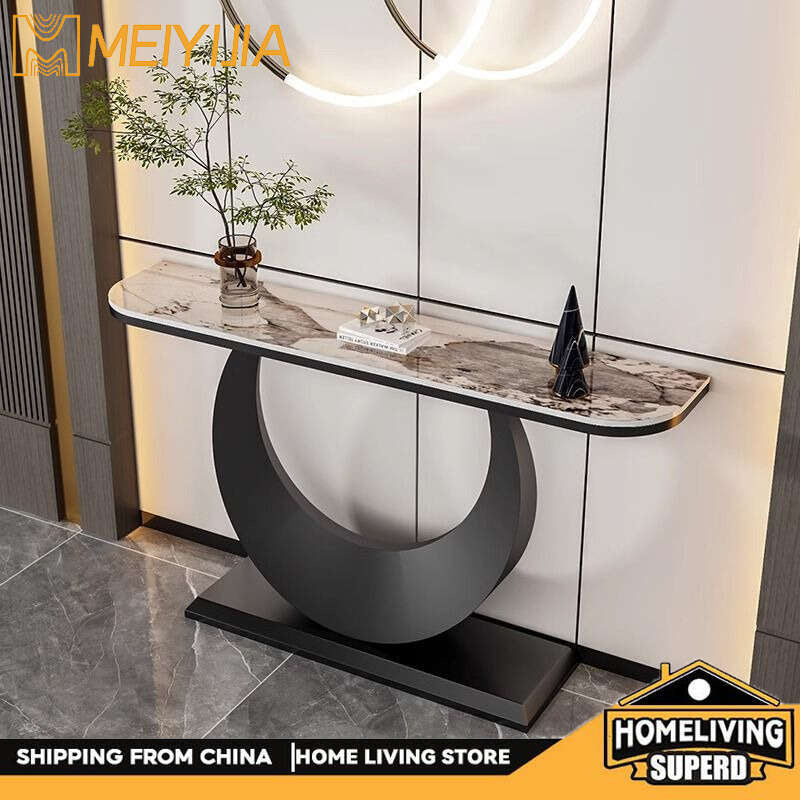Living bar end stone table, entrance cabinet, simple, modern, light luxury, living room wall table