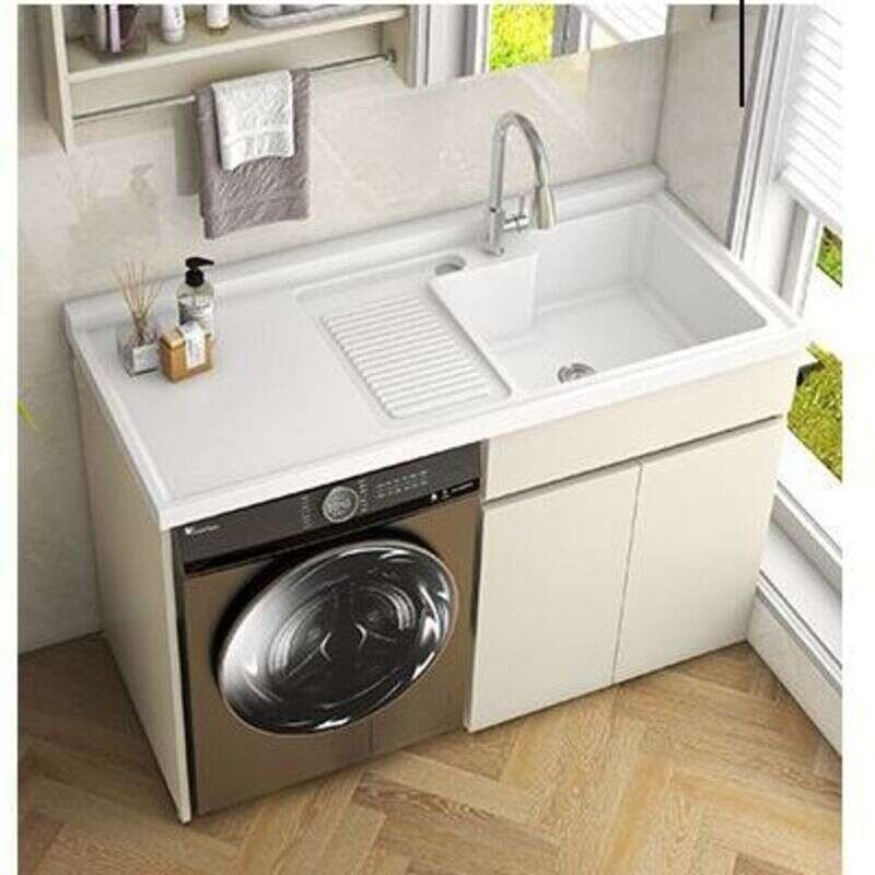 QW- Storage Cabinet Bathroom Sink Set with Faucet