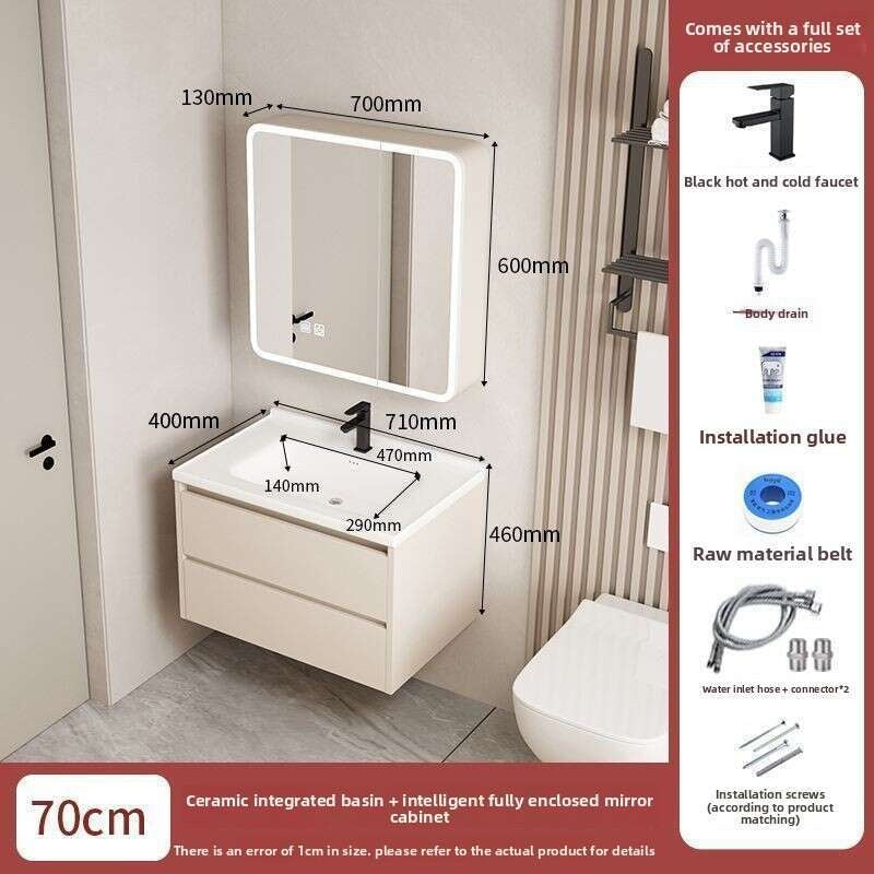 QW- Dressing table storage set, width 40 cm.Bathroom Mirror Cabinet