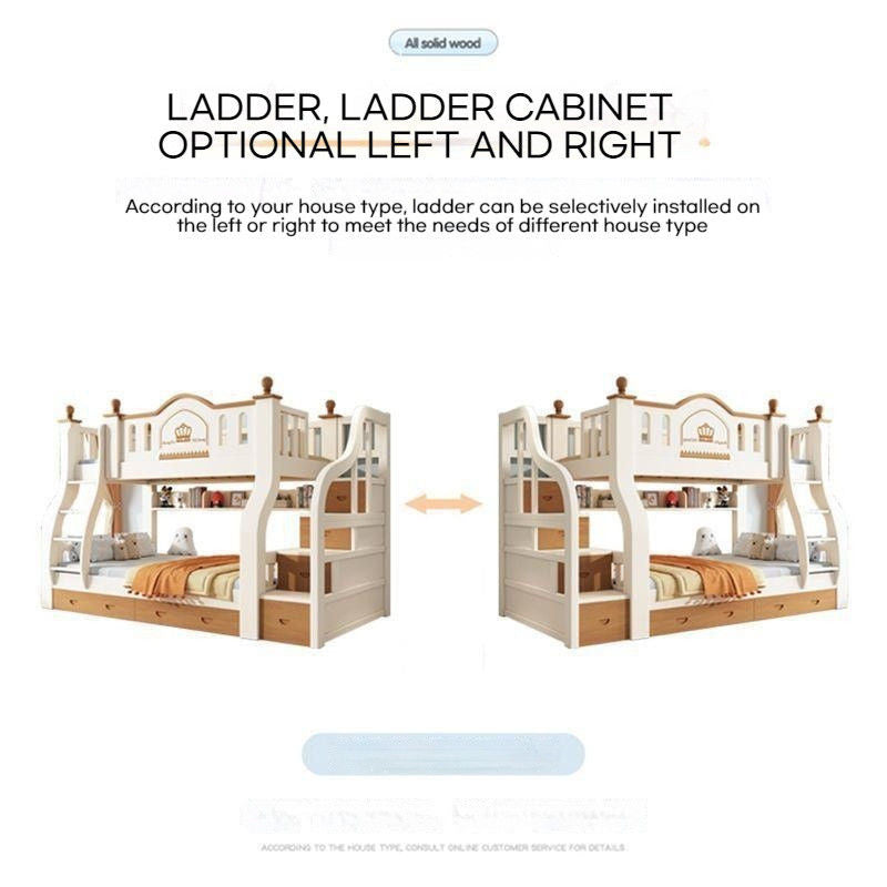 All solid wood builds the mother bed. Upper lower beds are thicker higher, multi-purpose up down combining high and low beds, children's beds.