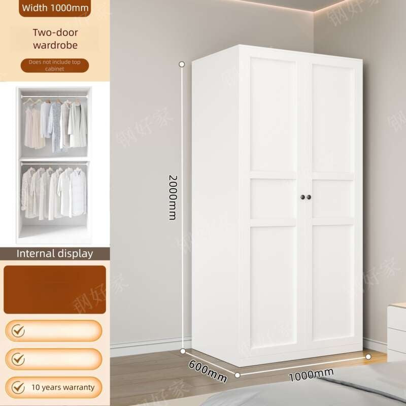 Thick metal wardrobe for home bedroom modern simple Floor standing storage cabinet