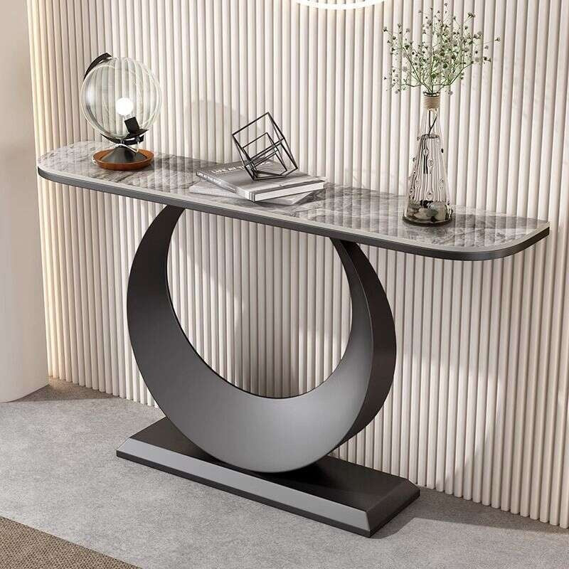 Living bar end stone table, entrance cabinet, simple, modern, light luxury, living room wall table