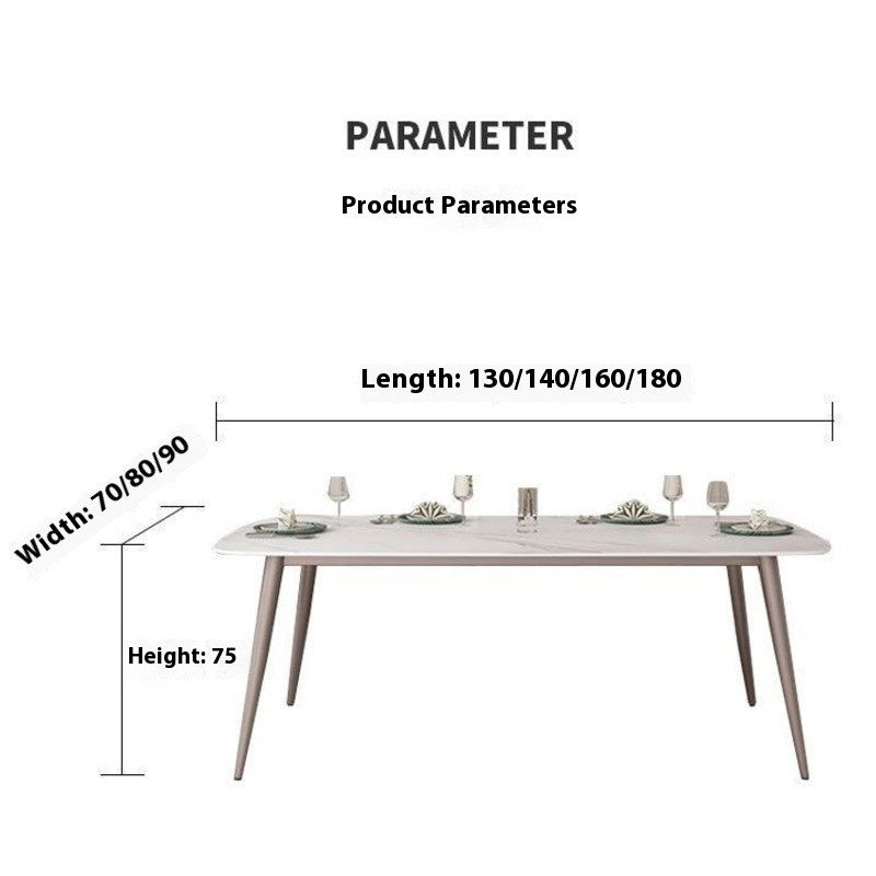 Soft Granite Dining Table Small modern style, suitable for living room or dining room.