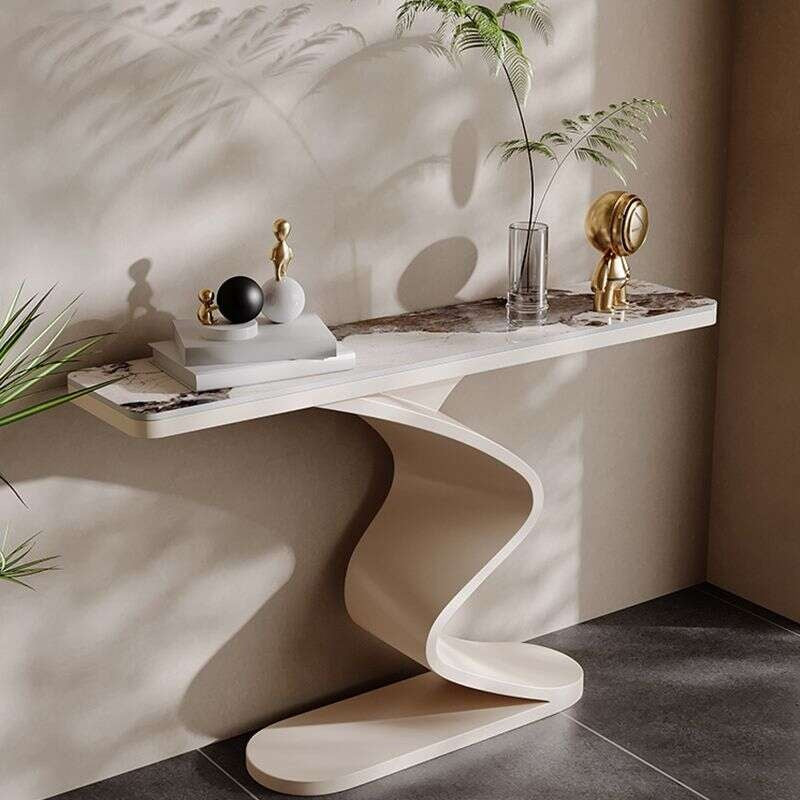 Living room bar stone entrance Extra narrow wall table Modern minimalist style Console sideboard