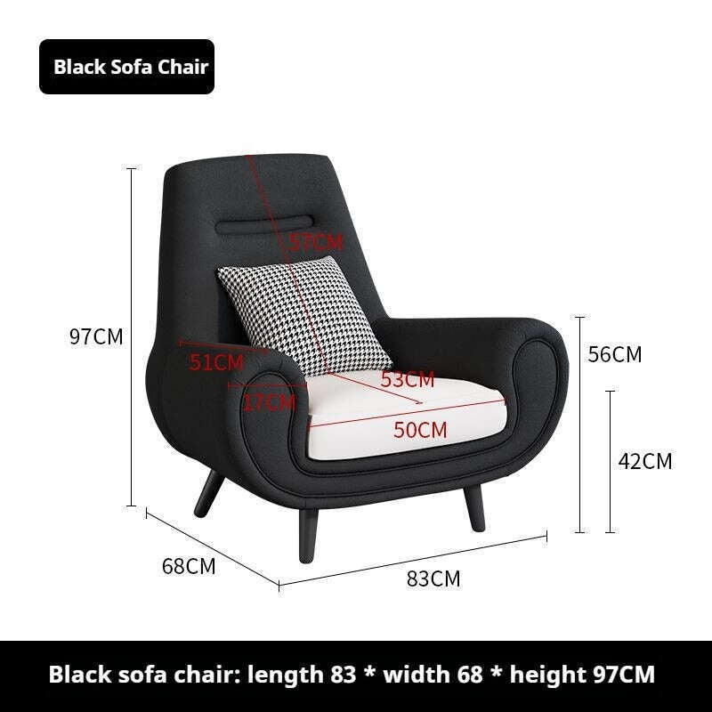 นอร์ดิกแสงที่เพิ่มขึ้นต้องใช้บ้านโมเดิร์นเก้าอี้โซฟาเดี่ยวห้องนั่งเล่นสร้างสรรค์เก้าอี้ Lazy