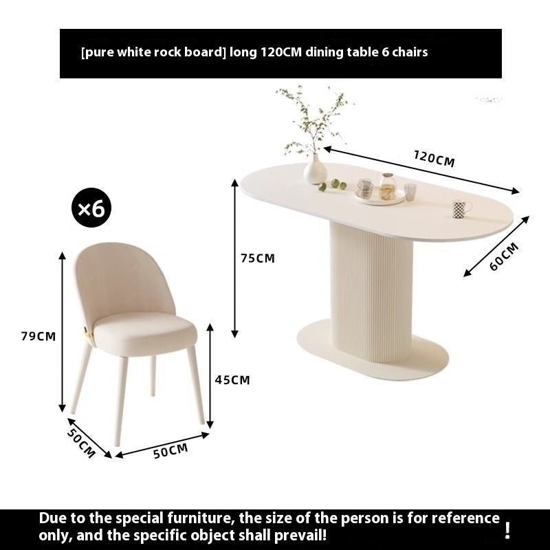 นอร์ดิกเจ้าหญิงโต๊ะอาหารขนาดเล็กครอบครัวโต๊ะอาหารห้องนั่งเล่นโต๊ะอาหารสไตล์ครีม 