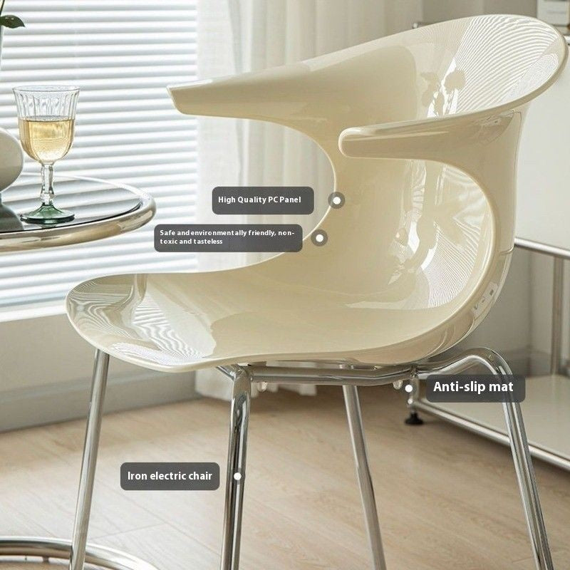 เก้าอี้โบราณโบราณเก้าอี้อะคริลิคใสเก้าอี้เรียบง่ายทันสมัยเก้าอี้พักผ่อนลมครีมเก้าอี้พนักพิง 