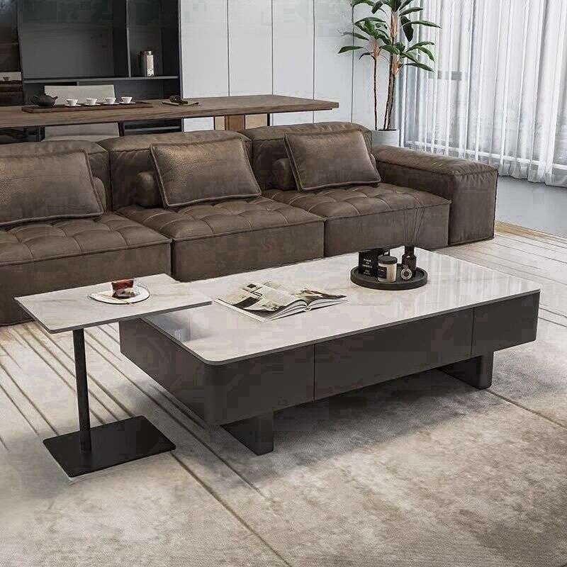 Italian Style Rectangular Stone High-end Living Room Coffee Simple Modern Table for Home