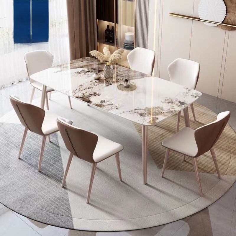 Soft Granite Dining Table Small modern style, suitable for living room or dining room.