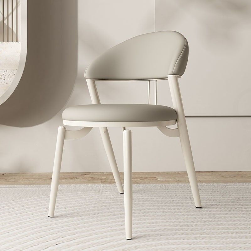 ส่วนครีมลมสีขาวเก้าอี้รองรับบ้านโมเดิร์นที่เรียบง่ายเก้าอี้ร้านอาหารกลับเก้าอี้รองรับ 