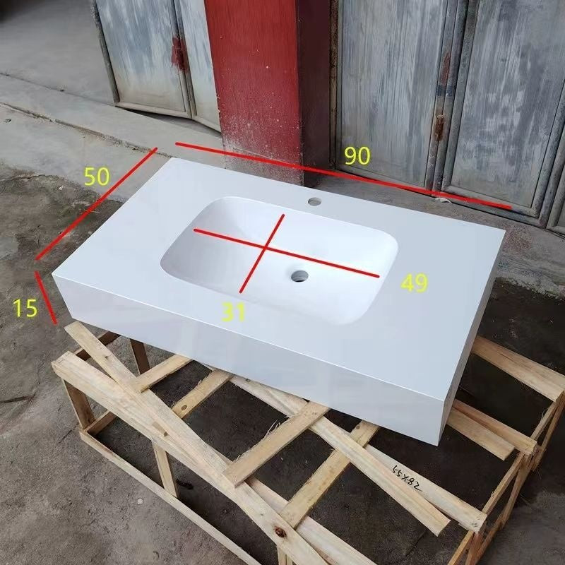 QW- Bathroom Artificial Stone Ceramic Basin