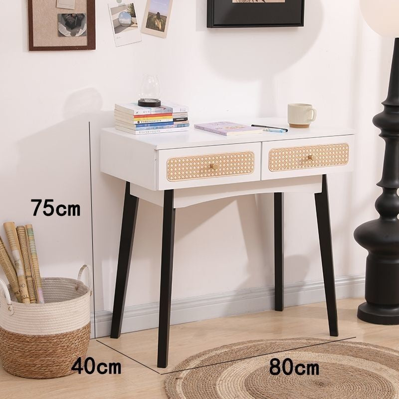 Modern Wicker Nordic Simple Home Bedroom European Style Makeup Dressing Table