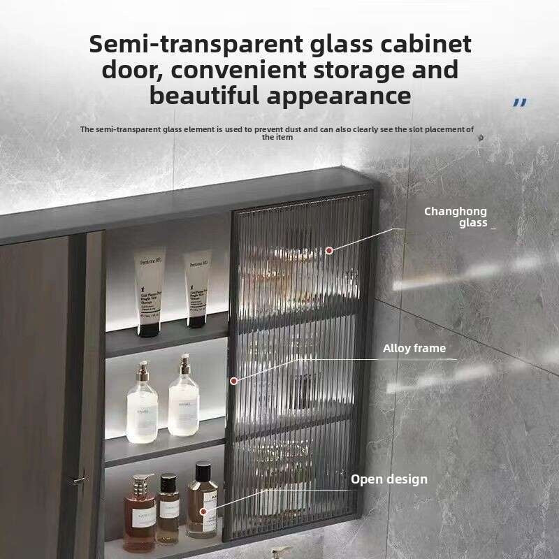 QW- Storage Smart Mirror Cabinet in the Bathroom, Bathroom Sink Set