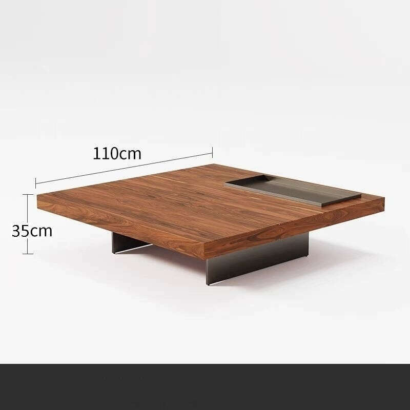 Modern Home Furniture Tall Italian Square Coffee Table