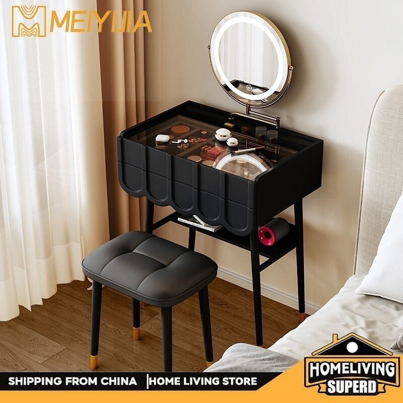 Cream Wind Cosmetic Cabinet One Bedroom Dressing Table Modern Simple Small Home Type