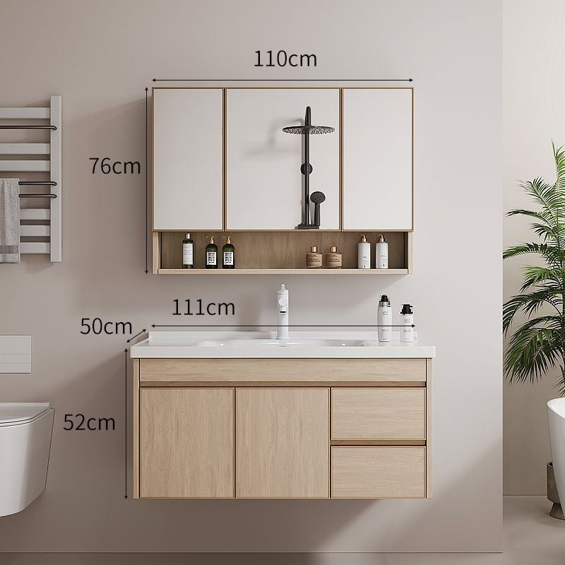 QW- AluminumBathroom storage cabinet aluminum alloy smart mirror Sink set