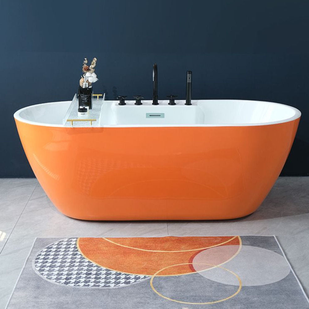QW- Acrylic Bathtub Small for Home Use Colorful Bathtubs