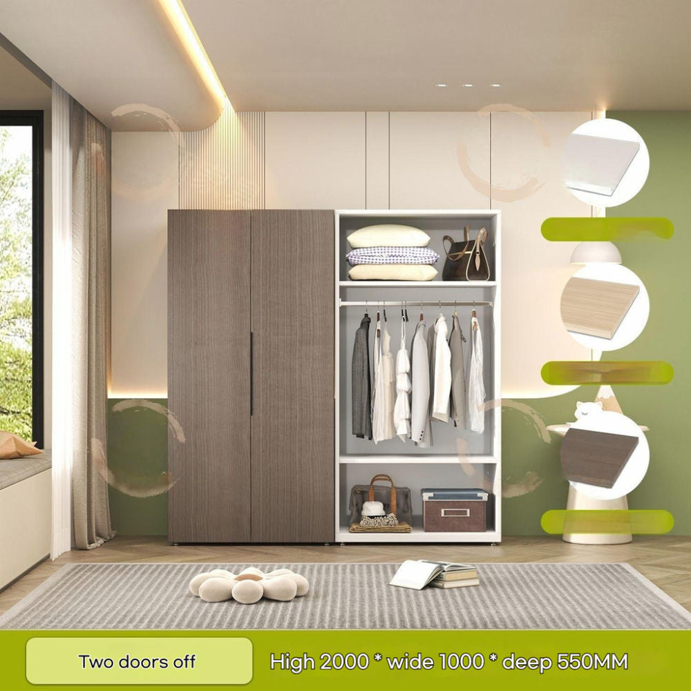 Thickened Steel Home Wardrobe Bedroom Aluminum Honeycomb Panel Storage Cabinet Eco-Friendly