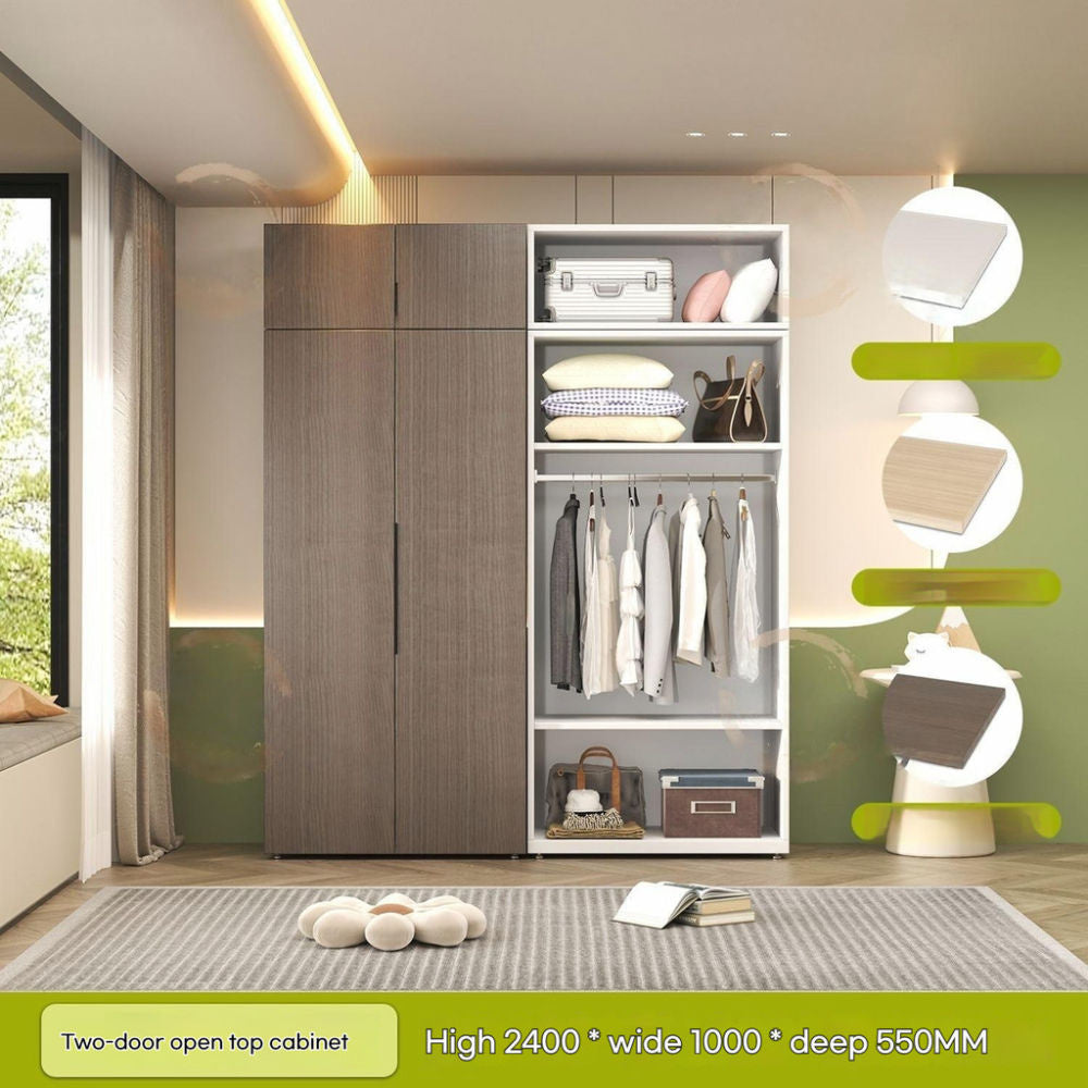 Thickened Steel Home Wardrobe Bedroom Aluminum Honeycomb Panel Storage Cabinet Eco-Friendly