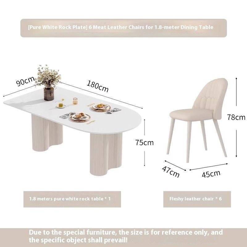 โต๊ะเก้าอี้ Island Table Slate ส่วนใหญ่จะดูหรูหราสไตล์ฝรั่งเศสครีมในส่วนของโต๊ะเก้าอี้รวมร้านอาหารหน้าแรก