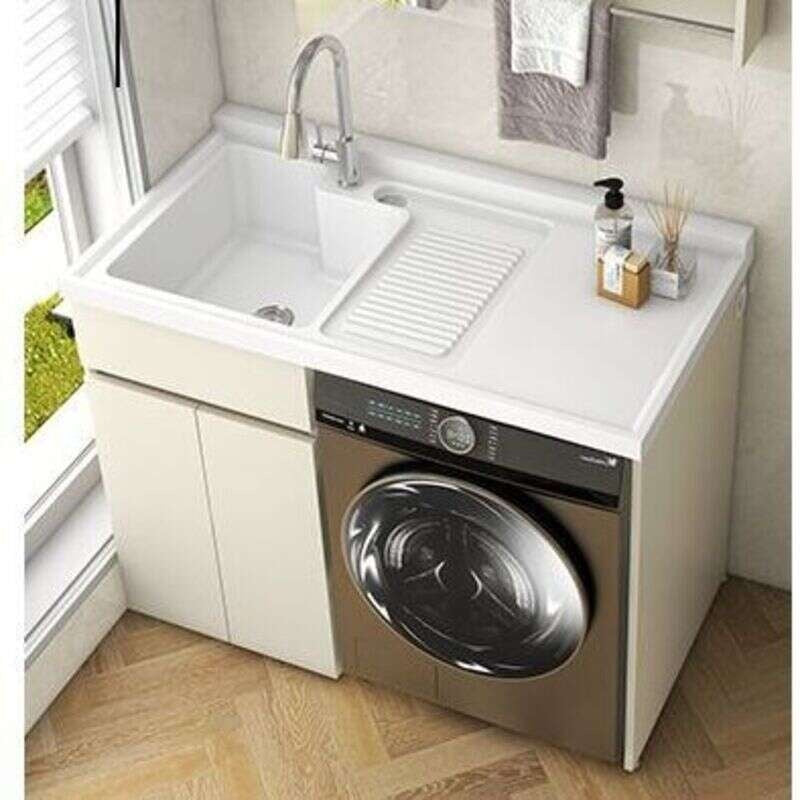 QW- Storage Cabinet Bathroom Sink Set with Faucet