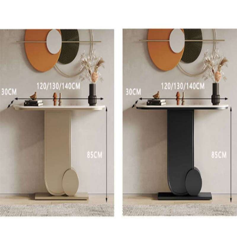 Italian Marble Entrance Hall Cabinet Luxury Living Room Minimalist Style Hallway Table Slim Strip Wall-mounted hallway display rack